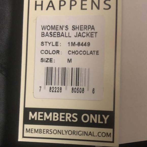 Members Only Original Women’s Sherpa Baseball Jacket M - Picture 6 of 6